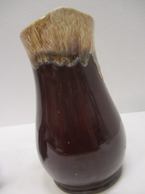 Vintage Robinson Ransbottom Pottery Brown Drip Glaze Pitcher and - 4