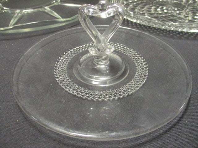 4 Vintage Glass Serving Platters - 2