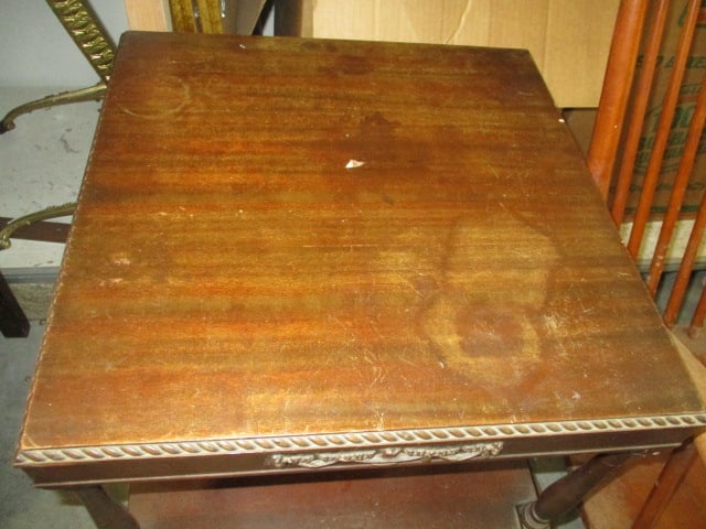 Vintage Federal Style 2 Tier Side Table - 2