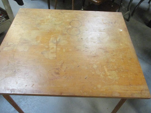 Mid Century Modern Alvar Aalto Style L-Leg Table - 2