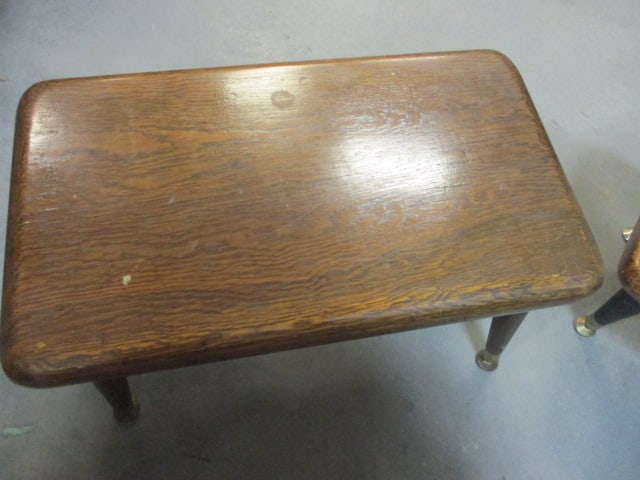 2 Mid Century Modern Wood Step Stools - 2