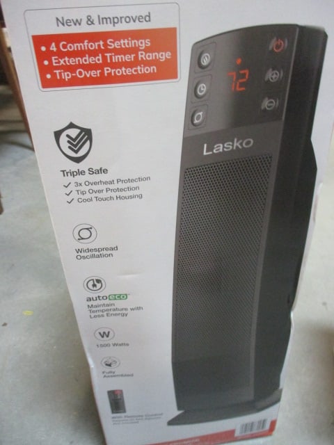 Lasko Oscillating Ceramic Heater and Dreo Portable Ceramic Heater - 3