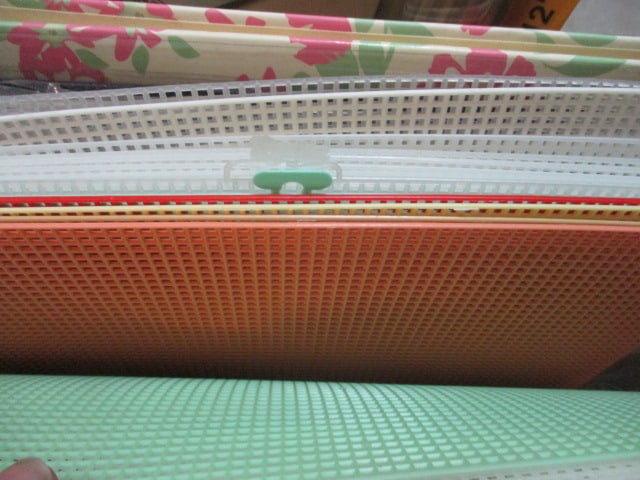 Scrapbooking and Needlework Lot - books, paper cutter, plastic grids, etc. - 3