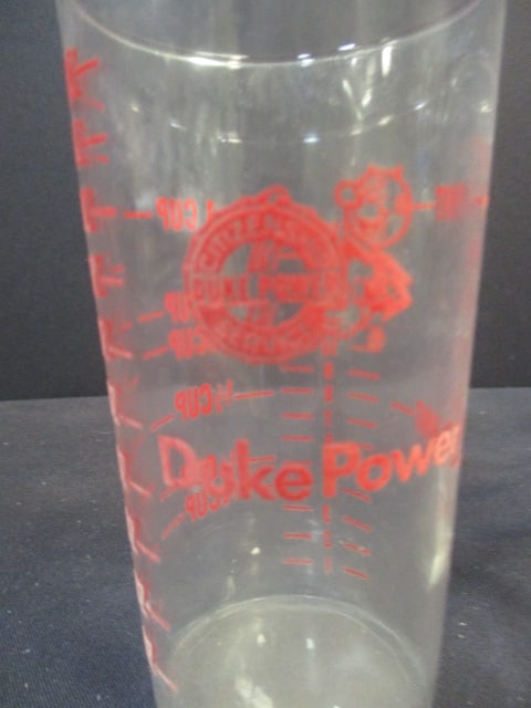 2 Vintage "Duke Power" Measuring Glasses - 2