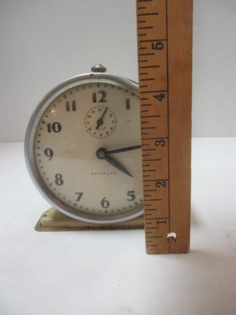 Vintage Westclox Metal Alarm Clock - 5