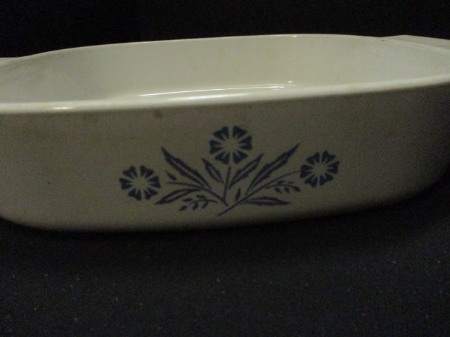 2 Vintage Corning Ware "Blue Cornflower" Casserole Dishes - 7