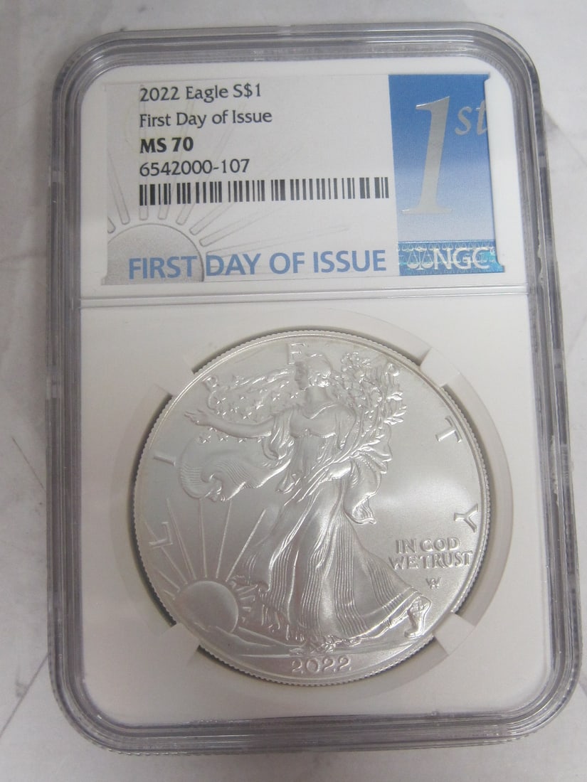2022 American Eagle Ultra Cameo: Graded MS 70, First Day of Issue
