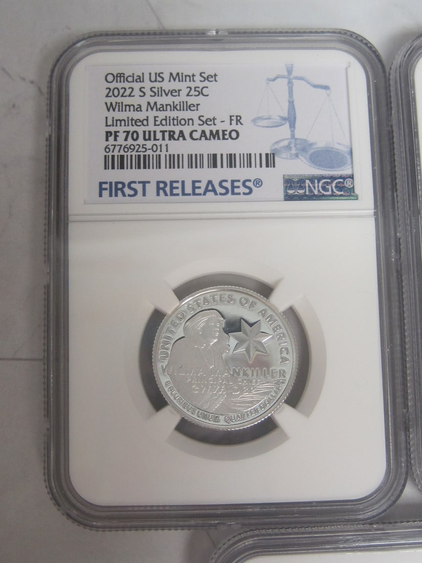 Set of 5 2022-S American Women Silver Quarters - 2