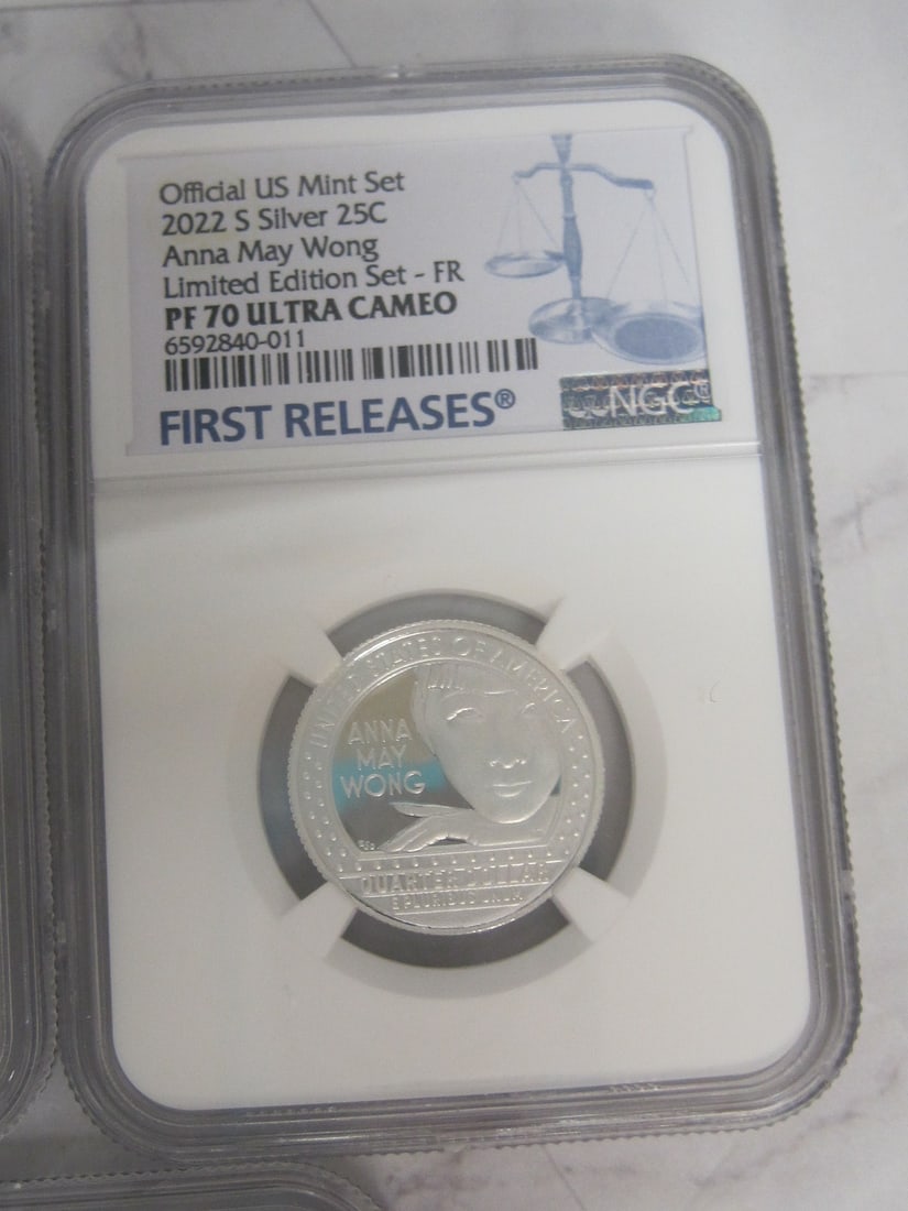 Set of 5 2022-S American Women Silver Quarters - 4