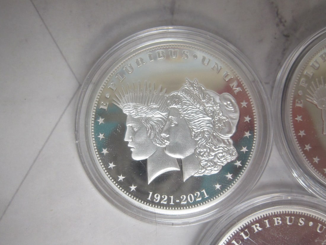 Lot of 3 1921-2021 $1 Cook Islands 1/2 Ounce .999 Pure Silver Coins - 2
