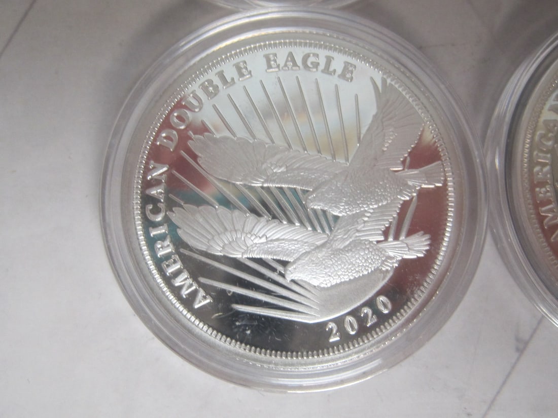 Lot of 4 2020 $2 Cook Islands 1/2 Ounce .999 Pure Silver Coins - 2