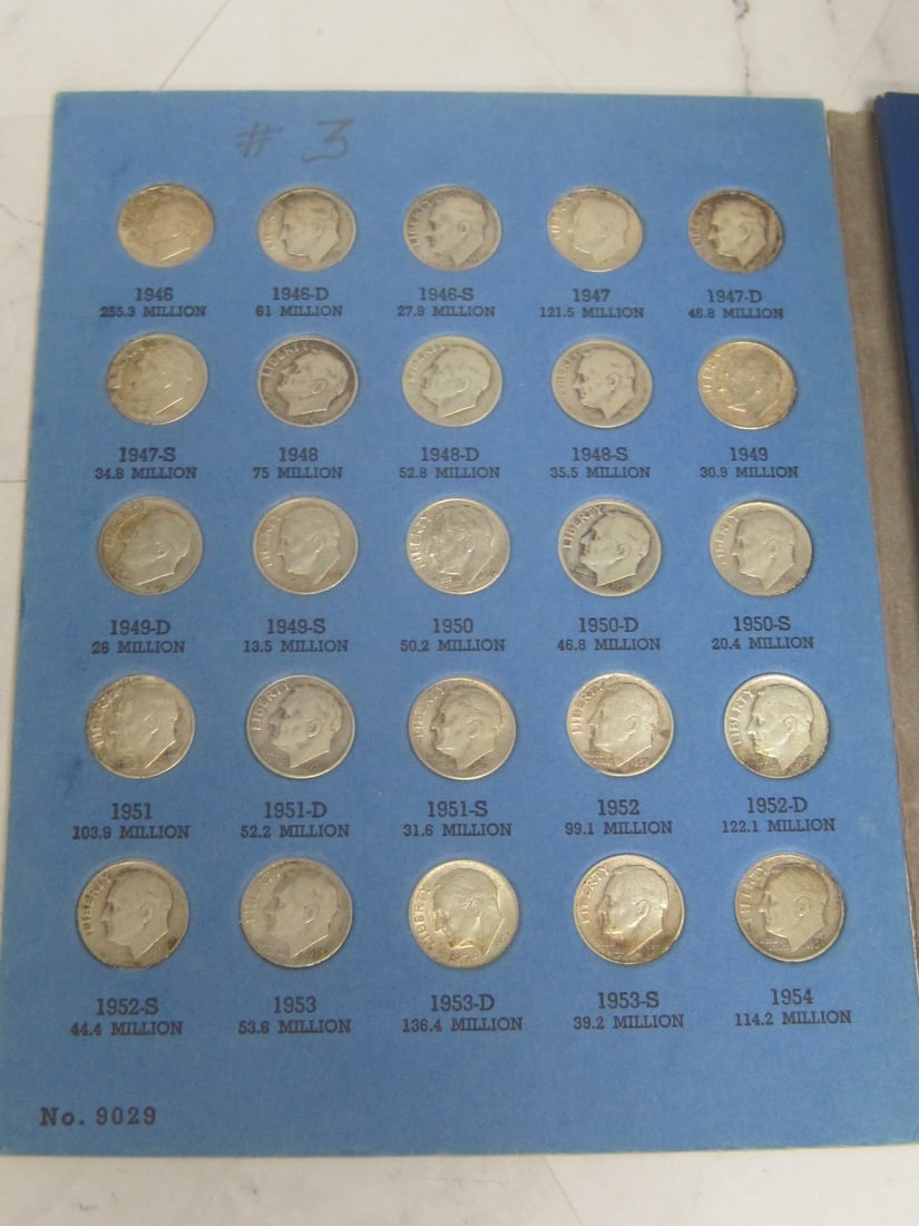 Book of 77 Roosevelt Dimes - 2