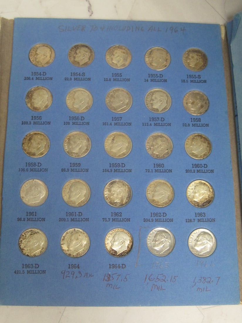 Book of 77 Roosevelt Dimes - 3