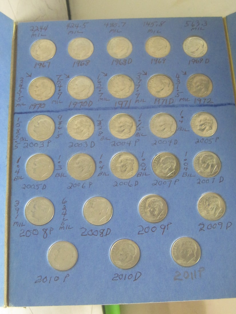 Book of 77 Roosevelt Dimes - 4