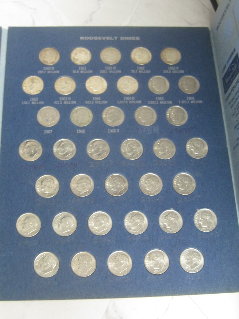 Book of 67 Roosevelt Dimes - 3