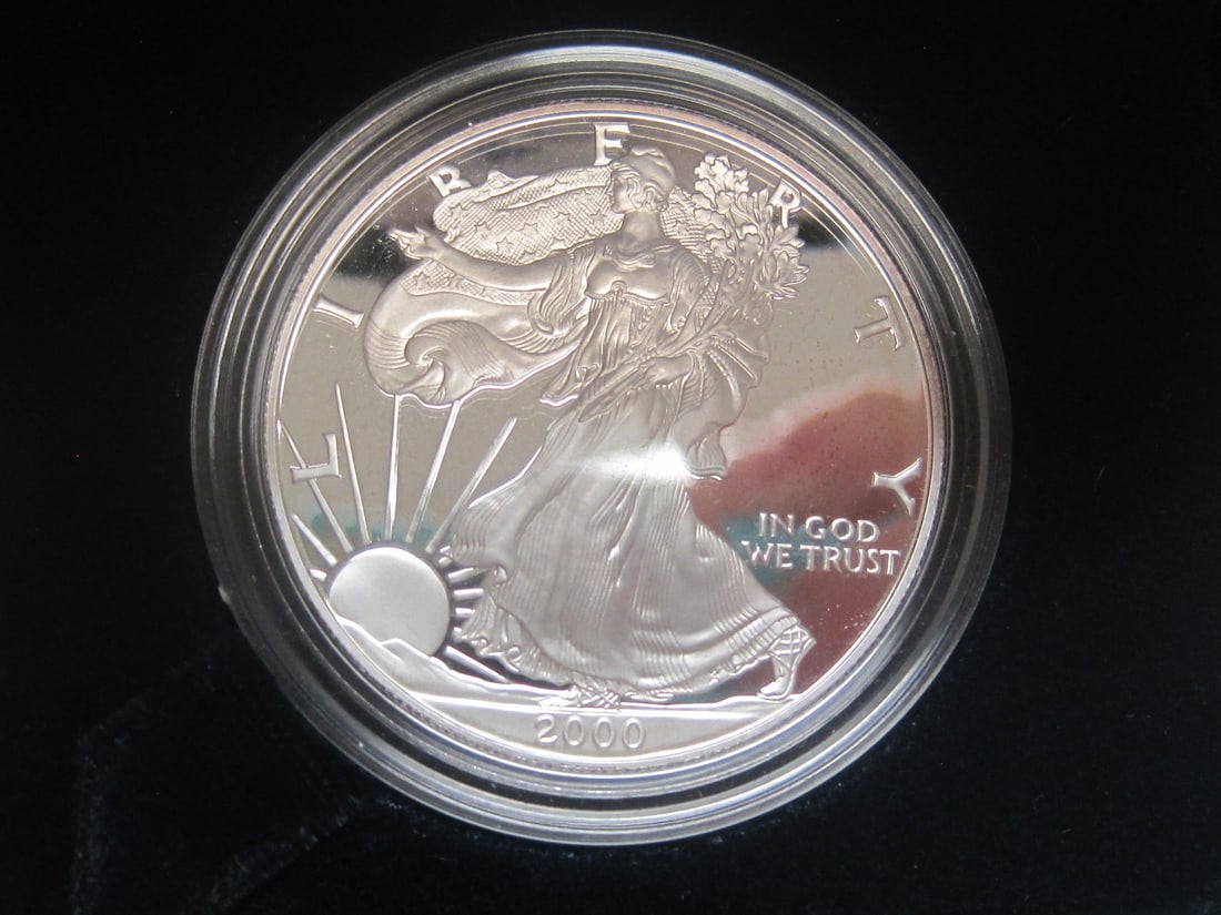 2000 American Eagle One Ounce Silver Proof Coin - 2