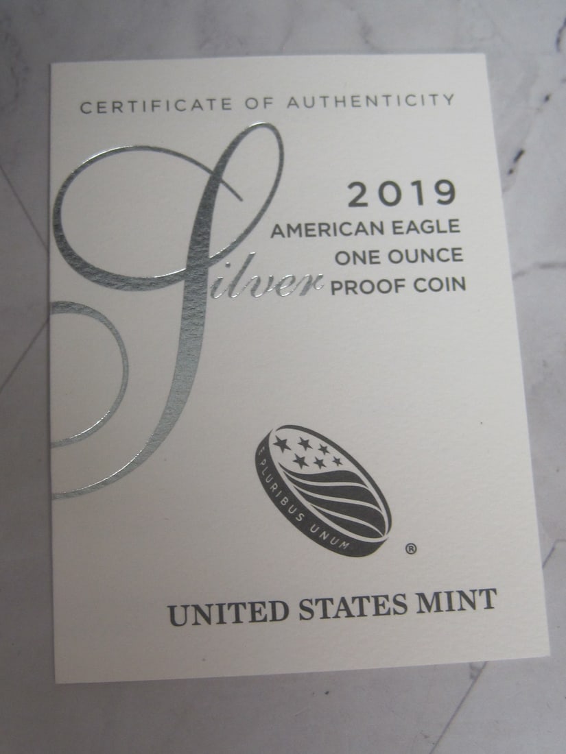 2019 American Eagle One Ounce Silver Proof Coin - 4