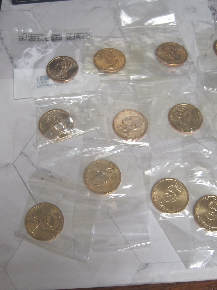 Collection of 139 Presidential Dollars - 2