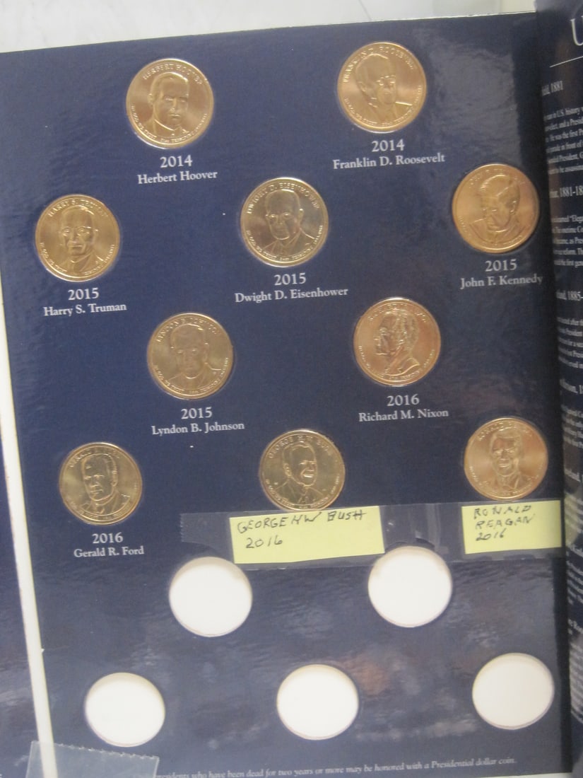 Collection of 139 Presidential Dollars - 7