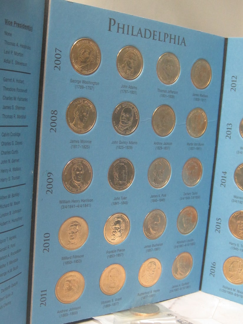 Collection of 139 Presidential Dollars - 8