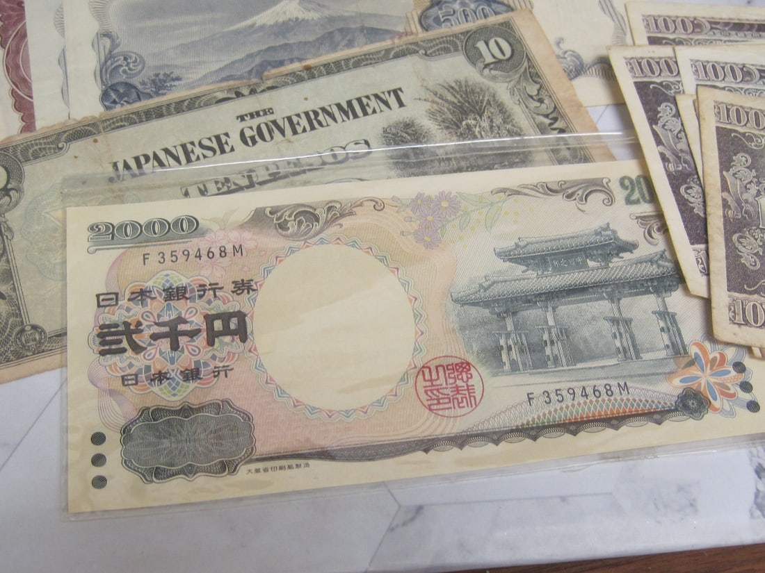 Lot of Antique Japanese Currency, etc. - 2