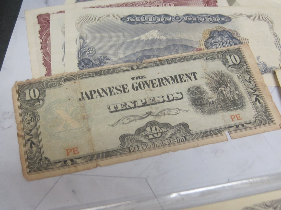 Lot of Antique Japanese Currency, etc. - 3