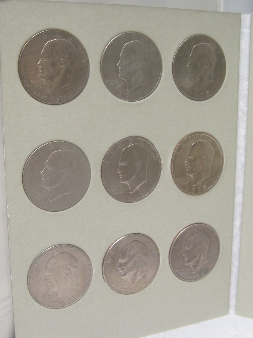Lot of 21 Eisenhower Dollars - 2