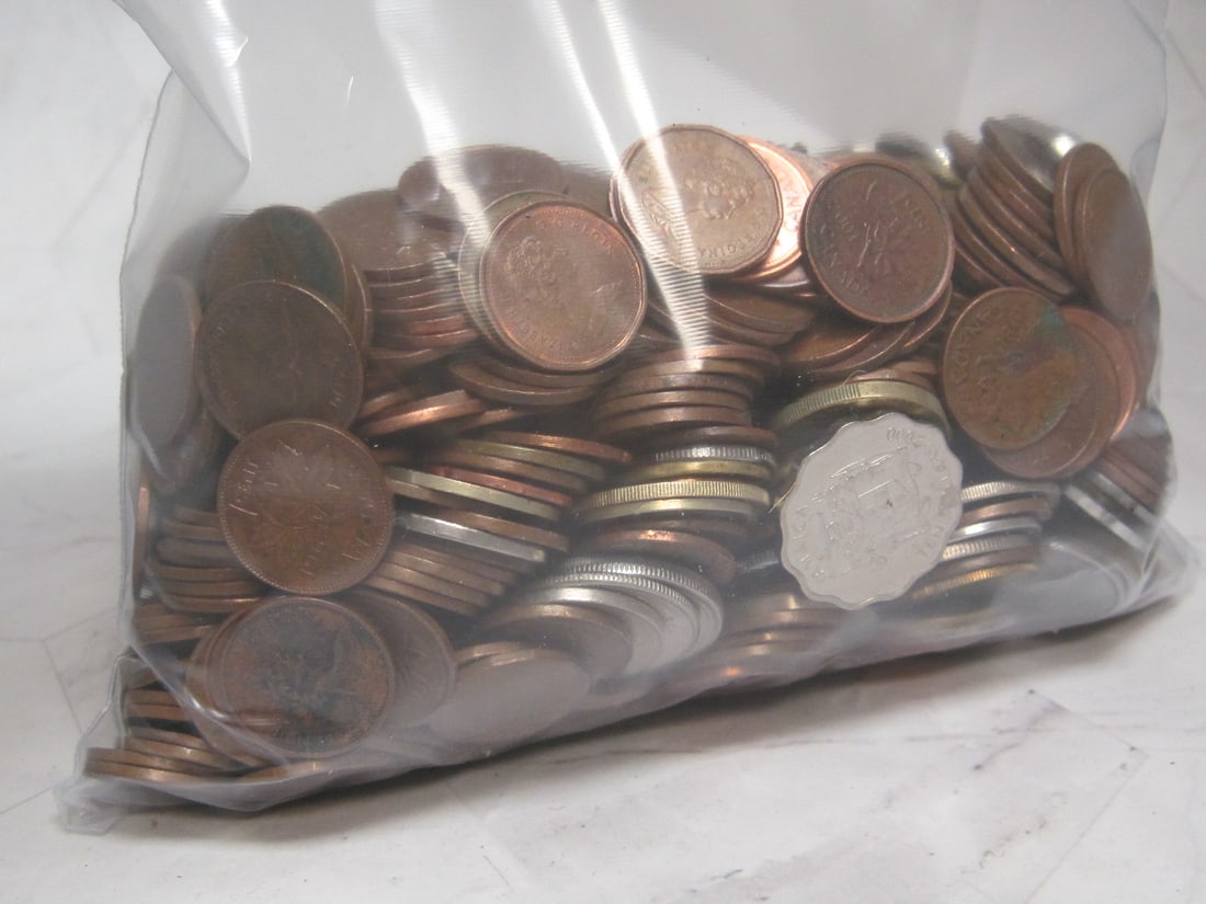 4+ lbs. of Foreign Coins - 2