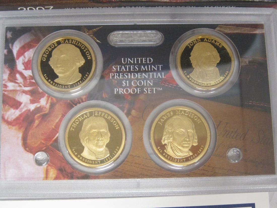2007 US Mint Presidential $1 Coin Proof Set - 2