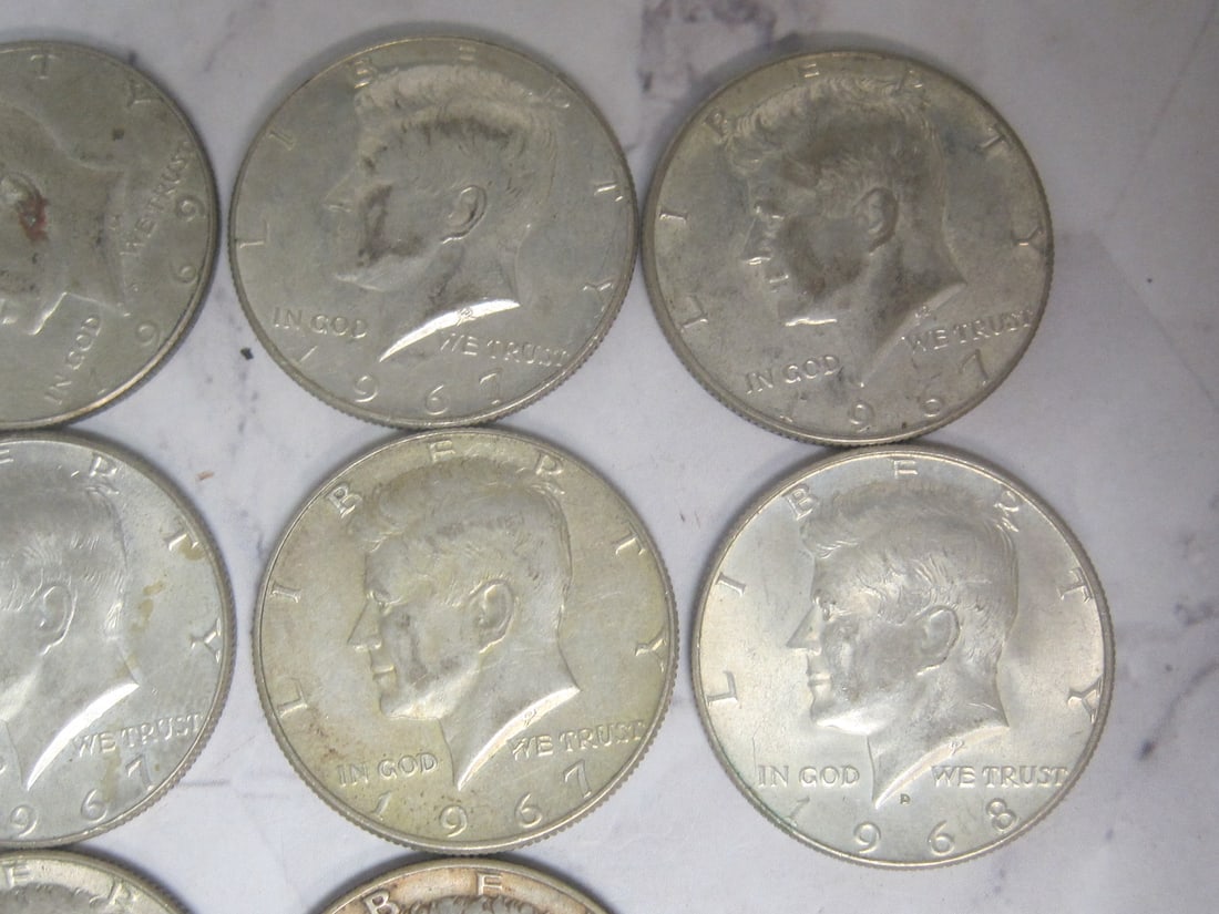 Lot of 11 Kennedy Half Dollars - 3