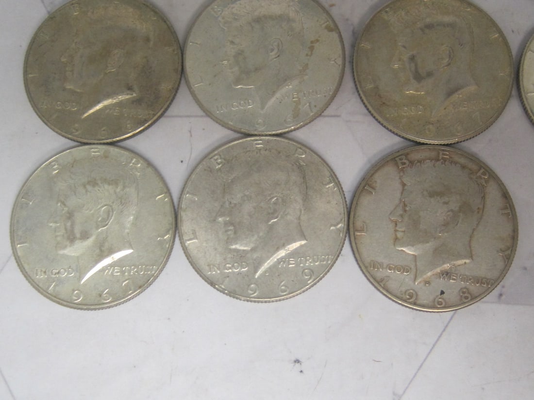 Lot of 11 Kennedy Half Dollars - 4