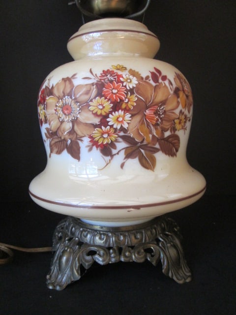 Electric Turn Key Gone With The Wind Style Parlor Lamp - 2