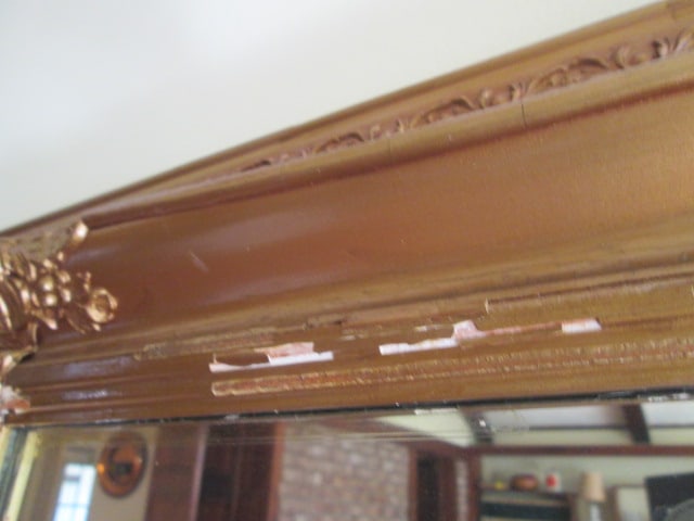 Vintage Gilt Frame Wall Mirror - 4