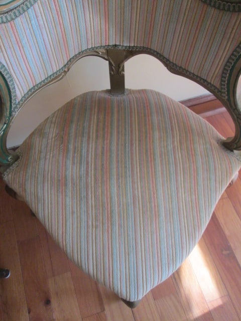 French Provincial Revival Style Corner Chair - 2