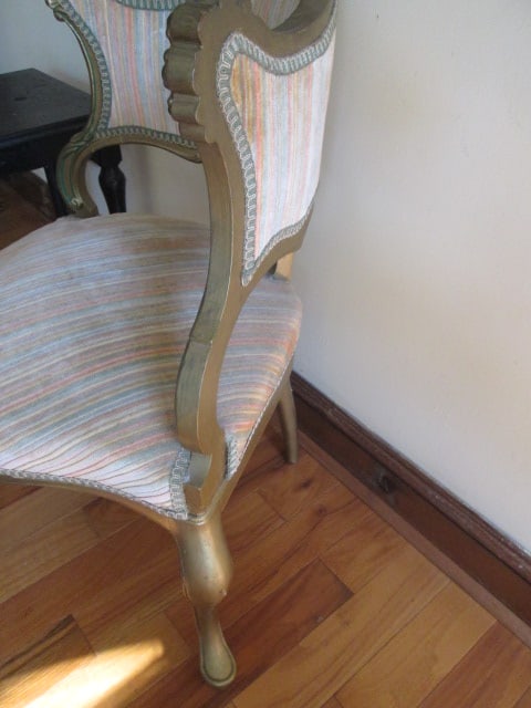 French Provincial Revival Style Corner Chair - 4