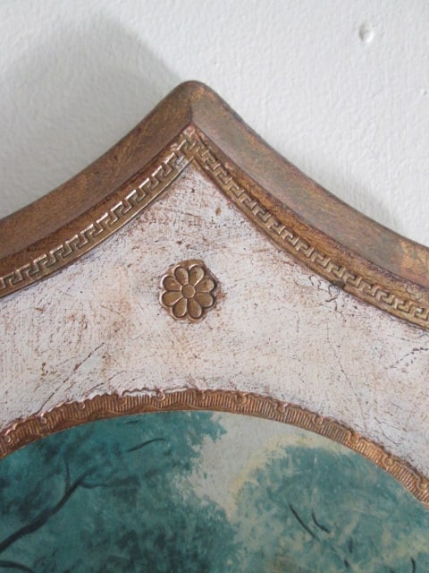 Italian Venetian Style Romantic Victorian Scene Plaque - 2