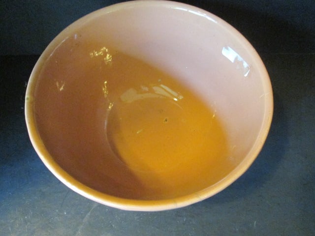 Watt Oven Ware No. 9 Basket Weave Design Stoneware Bowl - 2