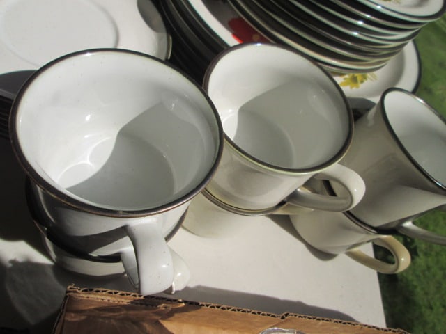 37 Pieces of International China "Patchin" Villager Stoneware - 3