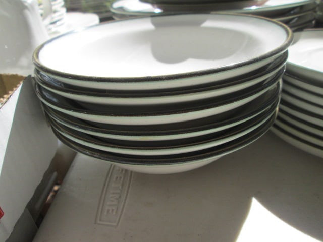 37 Pieces of International China "Patchin" Villager Stoneware - 6