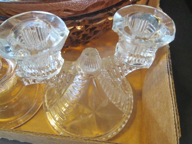 Vintage Decorative Glassware Grouping and Heisey Glass Guide Book - 5