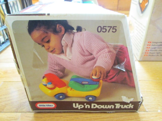 1988 little tikes "Up'n Down Truck" Toy Truck in Original Box - 5