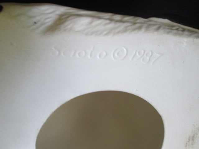 1987 Scioto Handpainted Ceramic Cow - 7