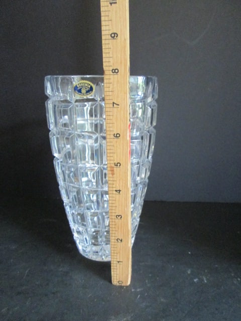Bohemia Czech Republic Lead Crystal Vase - 4
