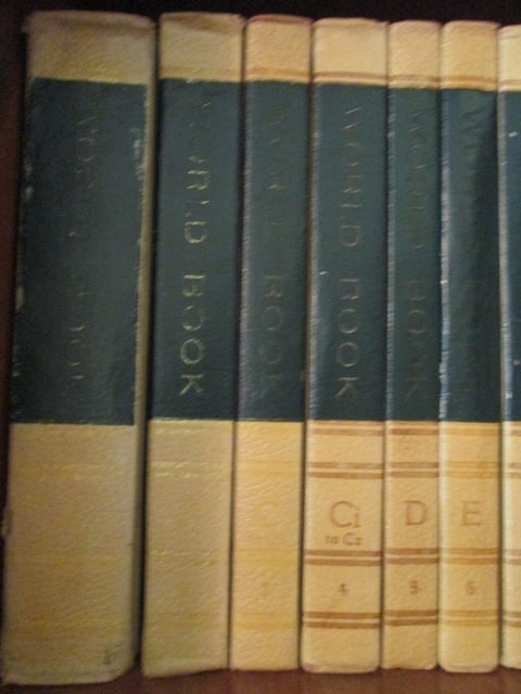 Set of 1969 "The World Book" Encyclopedias and Early 1970's Year Books - 2