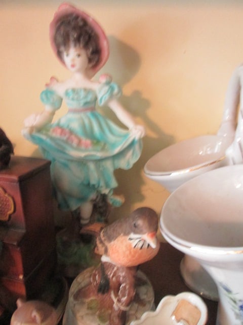 Large Grouping of Porcelain Figurines, Musical Figurines and Vases - 4