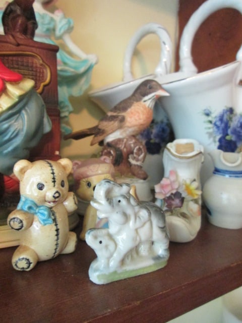 Large Grouping of Porcelain Figurines, Musical Figurines and Vases - 5
