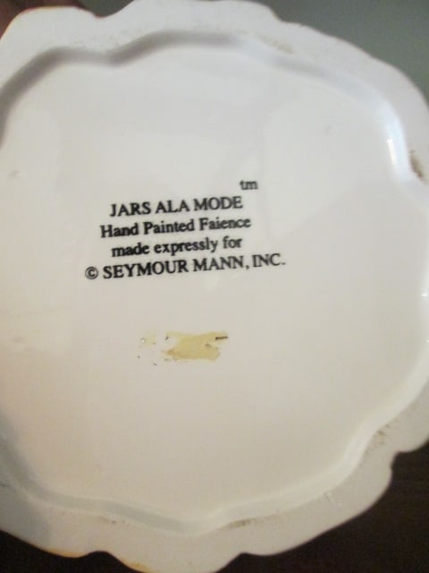 Seymour Mann "Jars Ala Mode" Handpainted Antebellum Dress Cookie Jar - 5