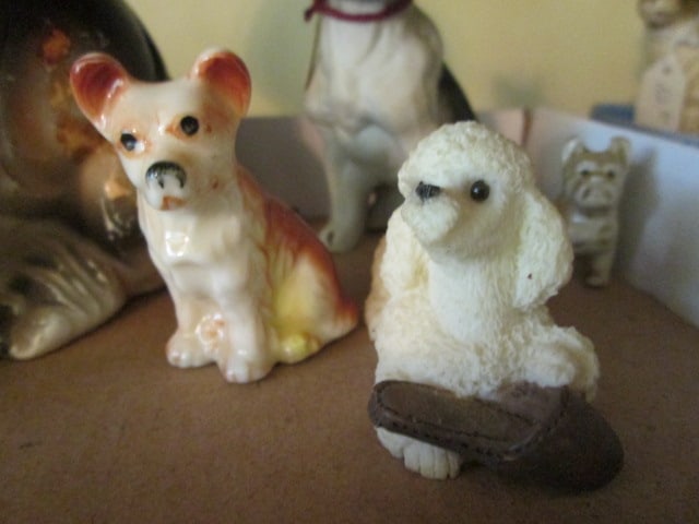 Grouping of Ceramic and Porcelain Dog Figurines - 2