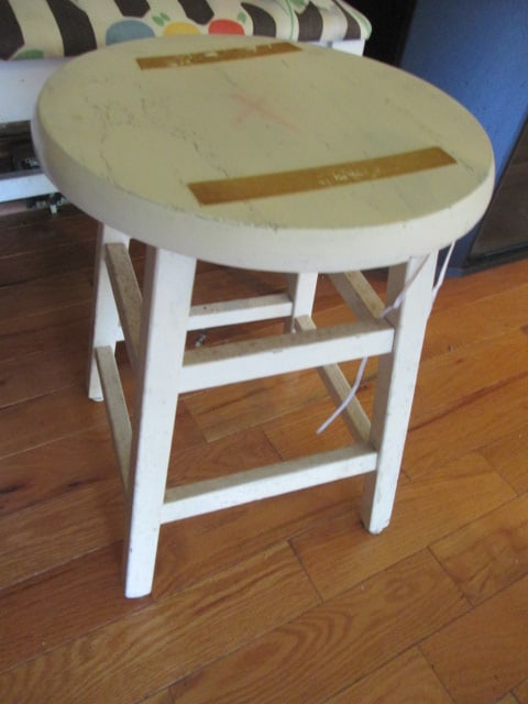 Painted White Vanity Chair, Painted White Stool, Two Wood Benches and - 7