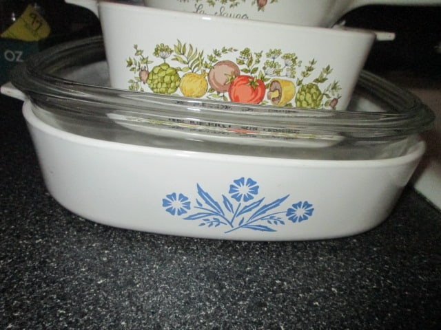 Corning Ware "Spice of Life" and "Blue Cornflower" Casseroles - 2
